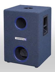 MM-12B/F MUSIC-MATE Subwoofer in blau/schwarzem Filz